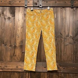 Cartonnier Paisley Straight Ankle Leg Pants - 8
